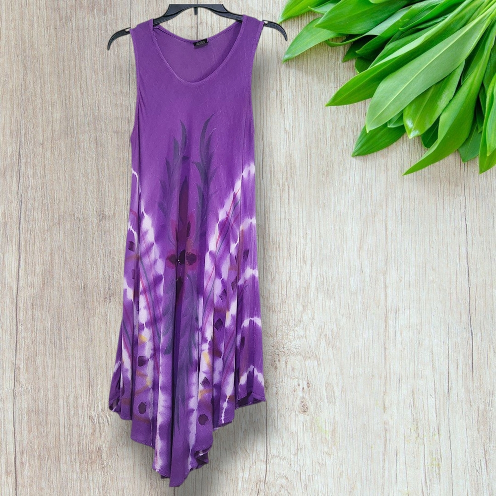 Vibrant Purple Midi Dress